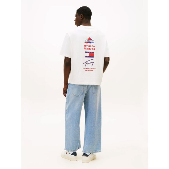 Tommy Hilfiger Ανδρική κοντομάνικη μπλούζα 90s Multi Back Logo T-Shirt